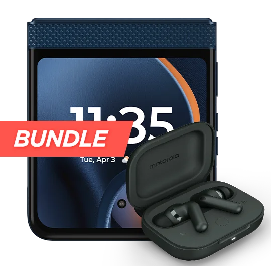 motorola razr- 2025 and moto buds+ bundle