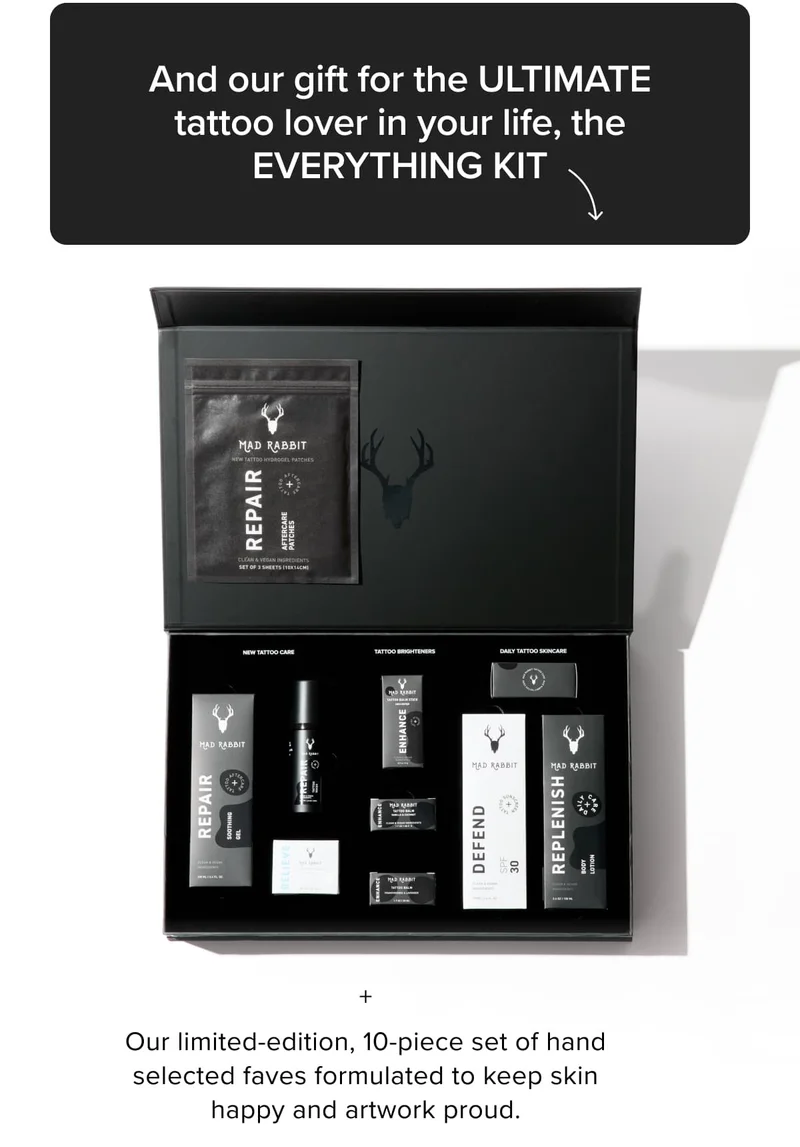 And our gift for the ULTIMATE tattoo lover in your life, the EVERYTHING KIT