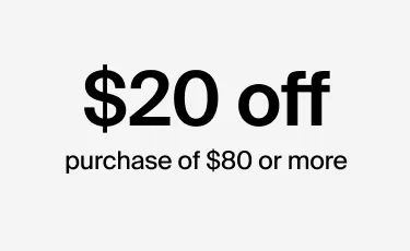 $20 off purchase of $80+