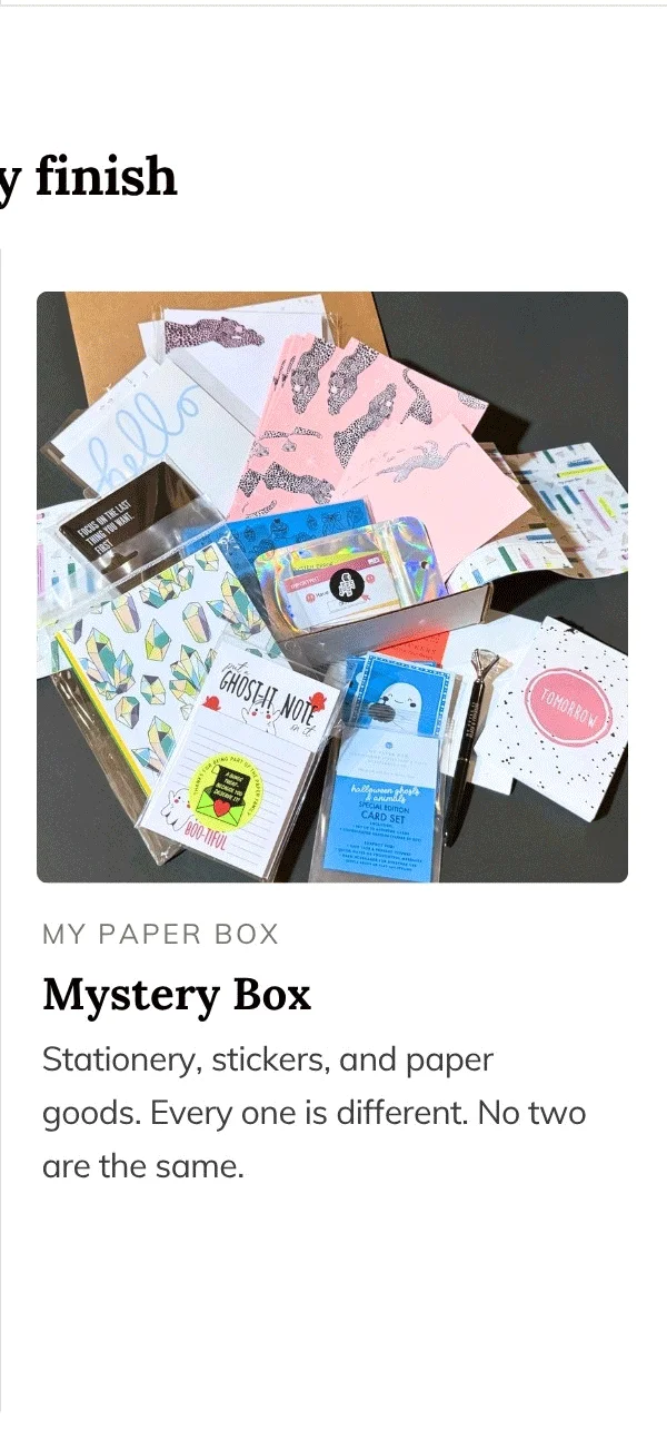 Mystery Box My Paper Box
