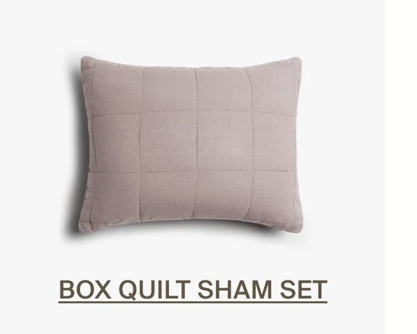 Linen Box Quilted Sham Set