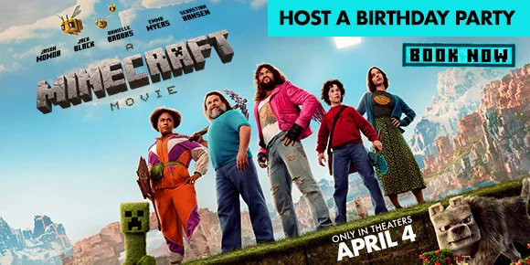THE MINECRAFT MOVIE | HOST A BIRTHDAY PARTY | BOOK NOW > THE MINECRAFT MOVIE | HOST A BIRTHDAY PARTY | BOOK NOW >