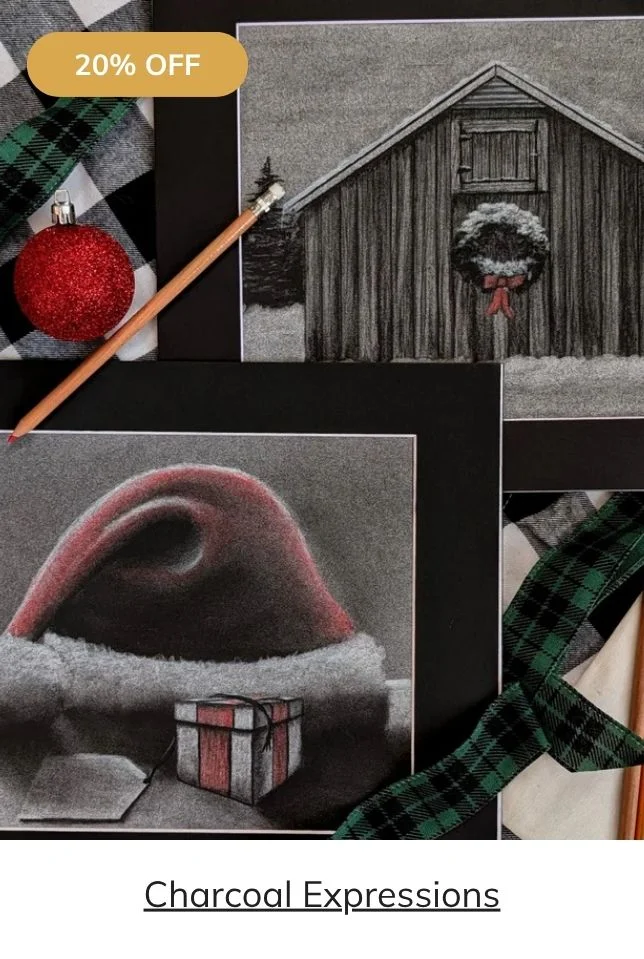 Charcoal Expressions Drawing Art Box