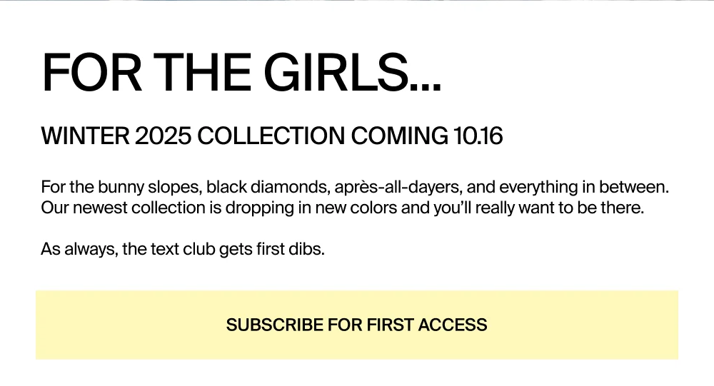 Subscribe to SMS for first access