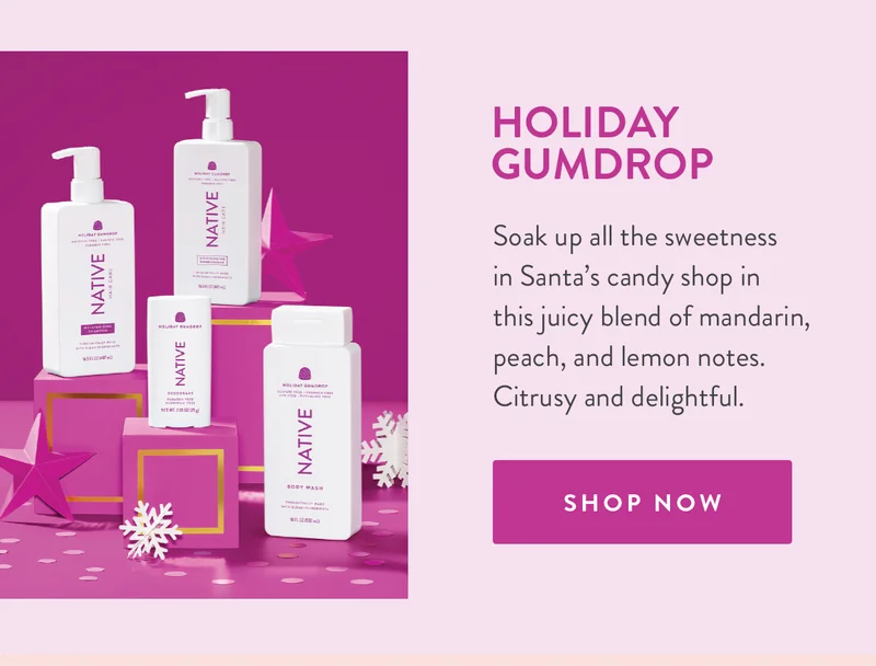 Holiday Gumdrop | Soak up all the sweetness in Santa’s candy shop in this juicy blend of mandarin, peach, and lemon notes. Citrusy and delightful. | SHOP NOW