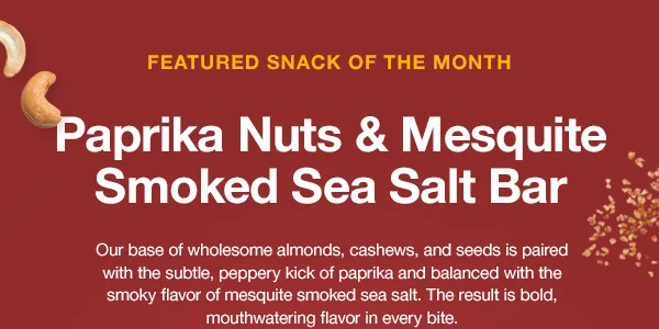 Paprika Nuts & Mesquite Smoked Sea Salt Bars