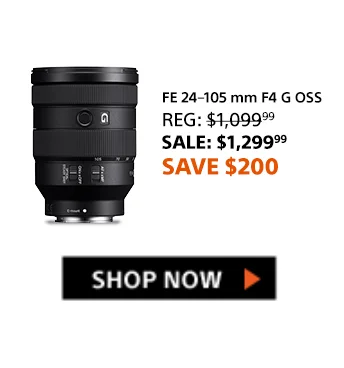 Save $200: FE 24-105mm f4 G OSS