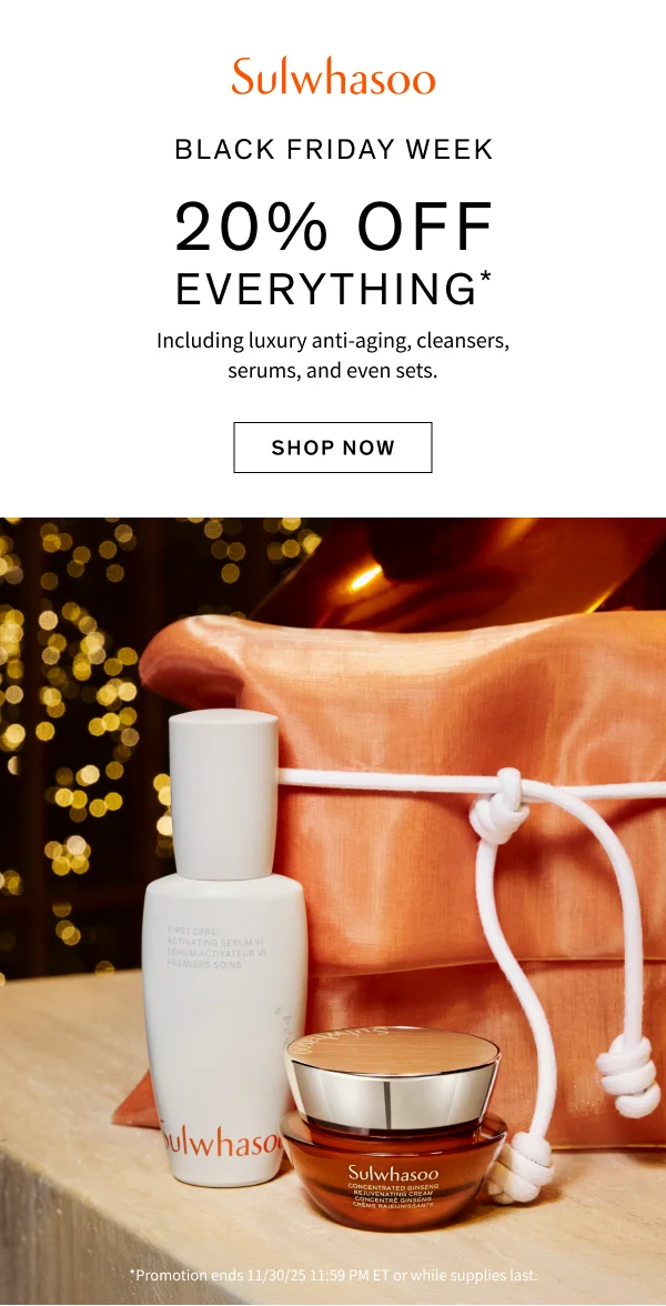 Black Friday Week: 20% off sitewide
