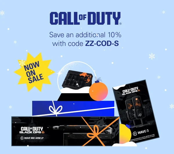 CALL OF DUTY GEAR: Save an additional 10% with code ZZ-COD-S