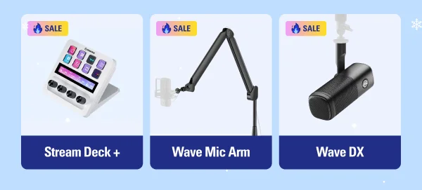 Stream Deck +, Wave Mic Arm, Wave DX