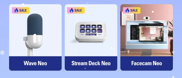 Wave Neo, Stream Deck Neo, Facecam Neo