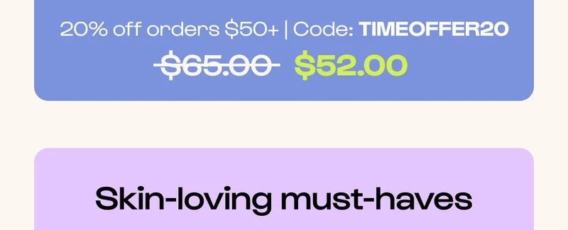 Shop 20% off lip products with code TEAMLIP
