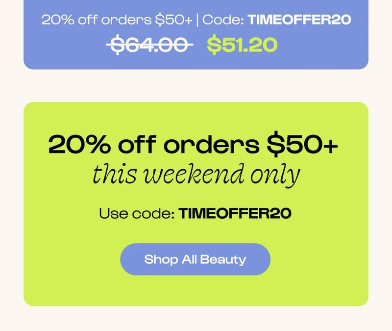 Shop the site. 20% off sitewide. Code discount code +50$