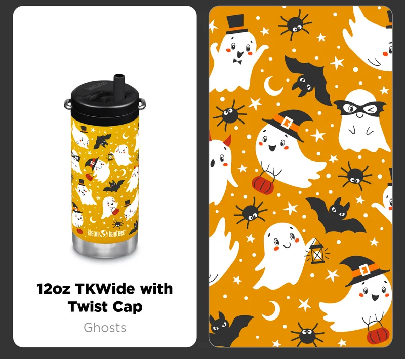 16oz TKWide with Twist Cap - Ghosts