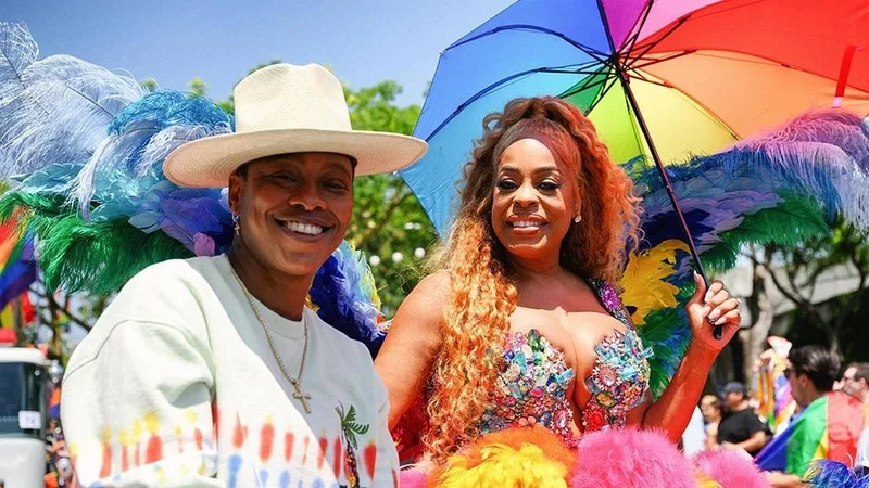 Image description: Niecy Nash and Jessica Betts at LA's WeHo Pride Parade