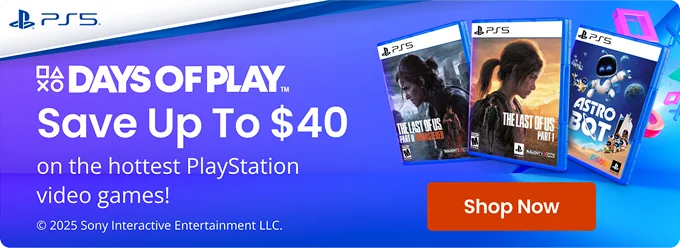 Save Up To $40 on the hottest PlayStation video games!
