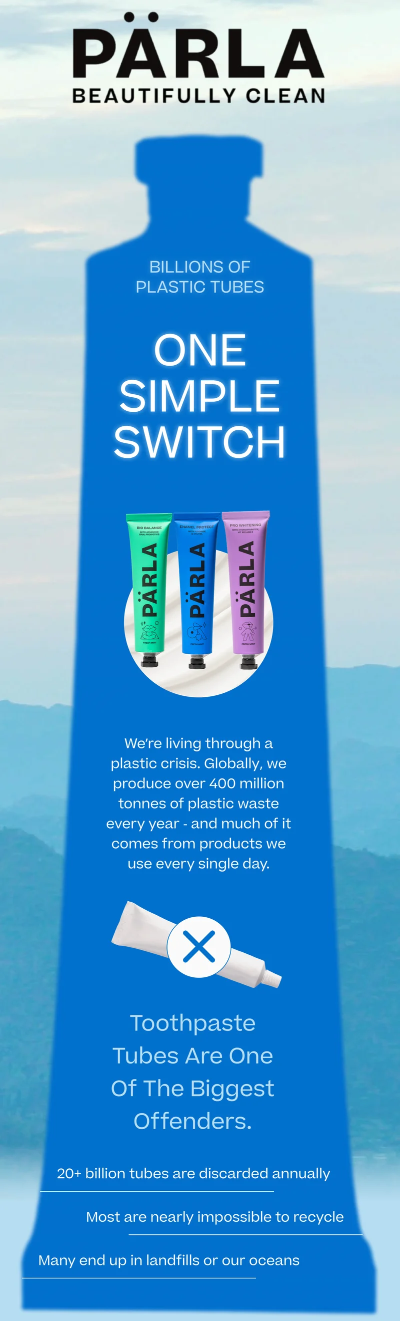 Billions of plastic tubes - one simple switch!