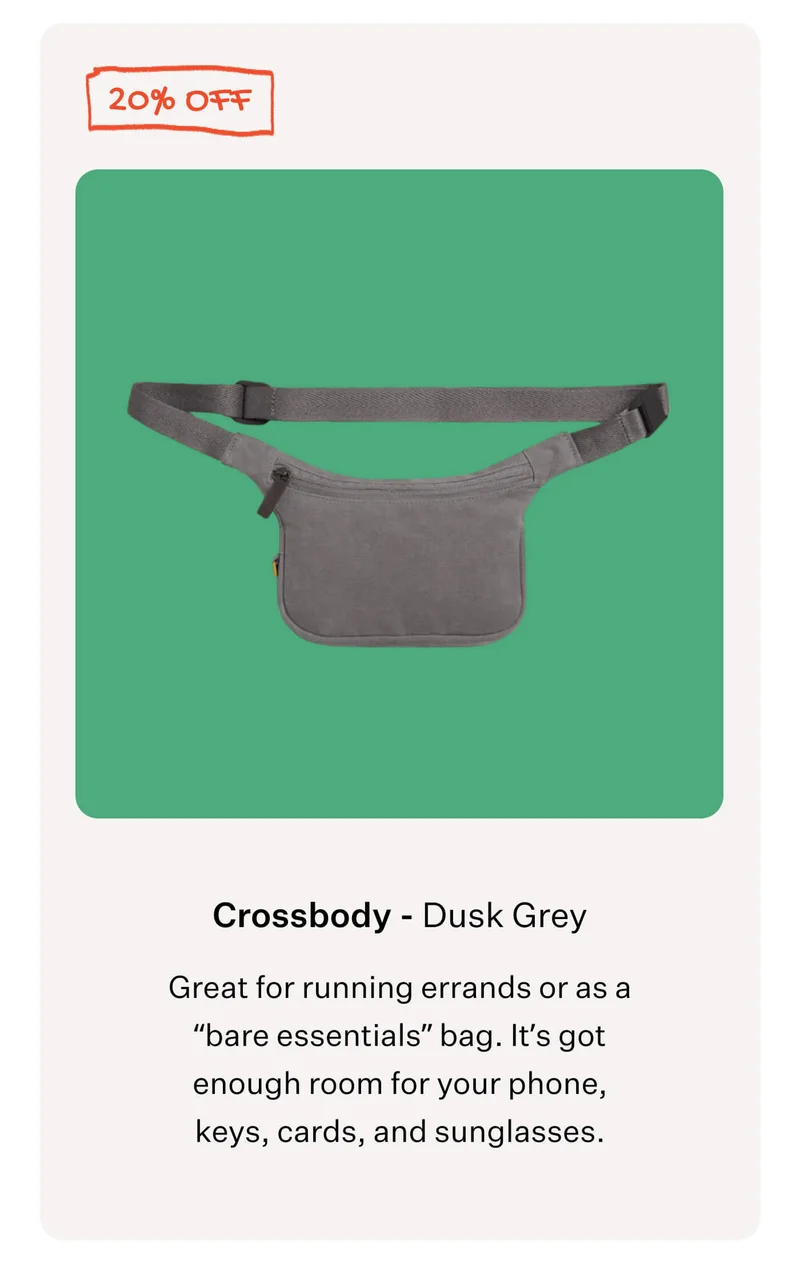 Crossbody - Dusk Grey