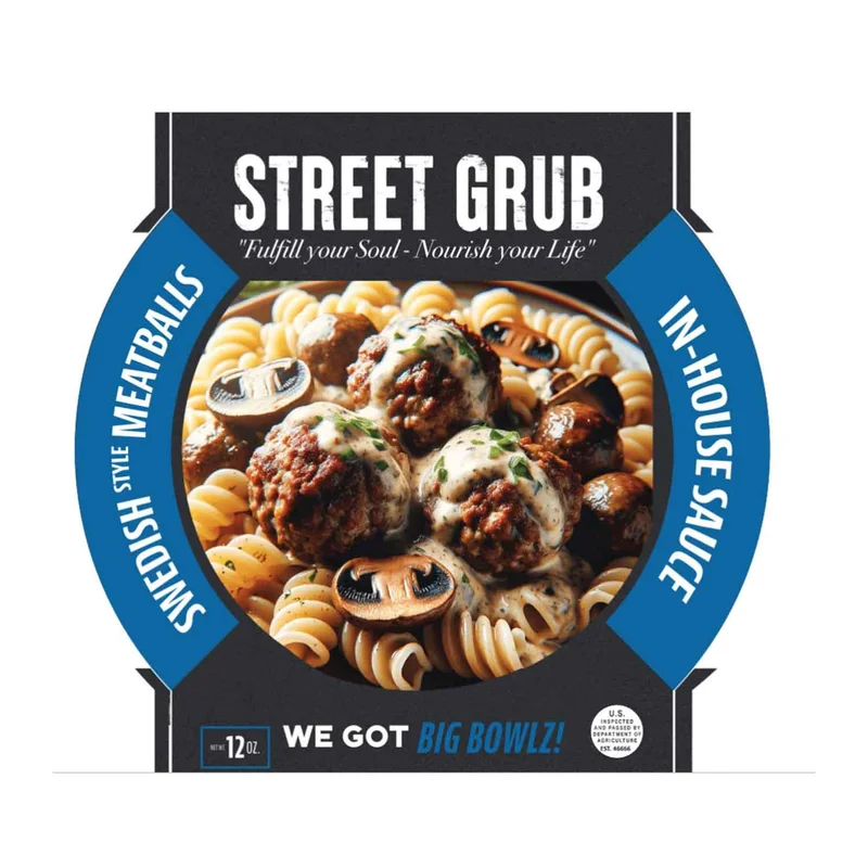 Swedish Meatballs With Mushrooms, 12 Oz