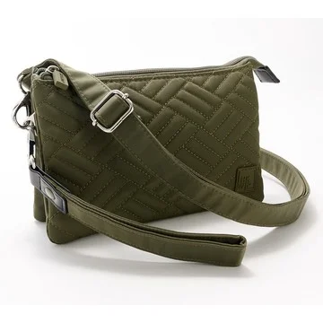 IHKWIP Triple Entry Quilted Crossbody with Wristlet Strap