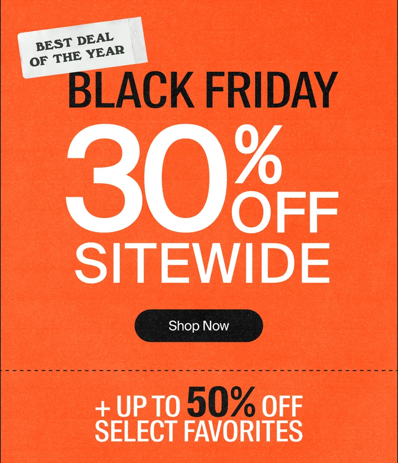 Black Friday - 30% Off sitewide