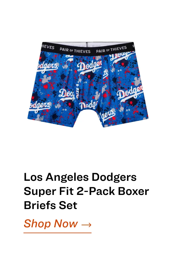 Los Angeles Dodgers Super Fit 2-Pack Boxer Briefs Set Shop Now