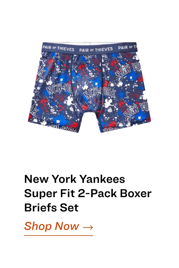 New York Yankees Super Fit 2-Pack Boxer Briefs Set Shop Now