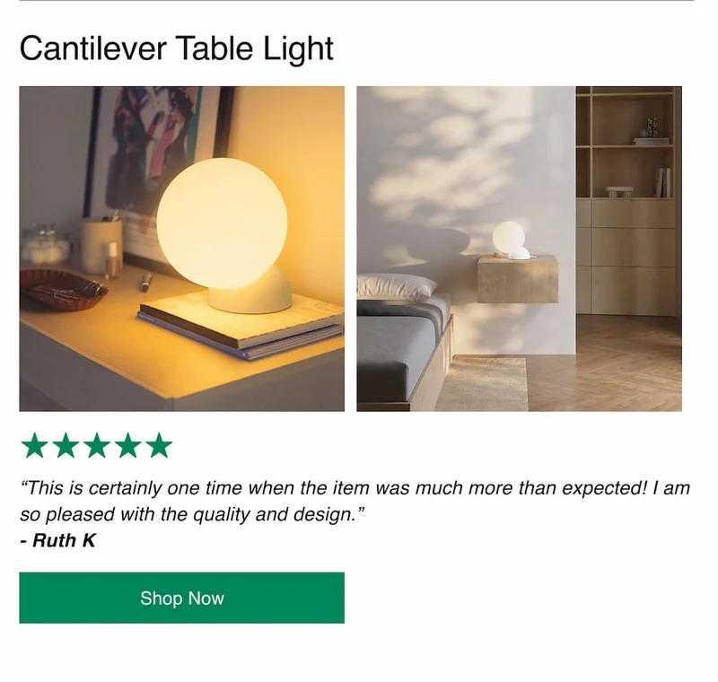 Cantilever Table Light