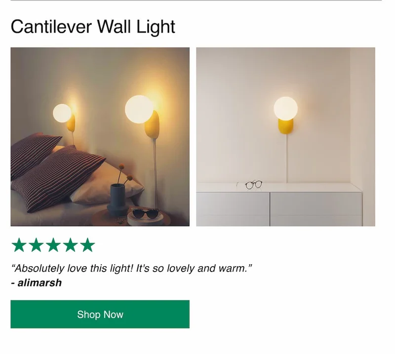 Cantilever Wall Light