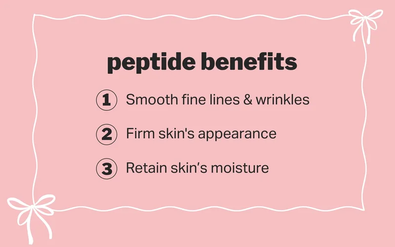 peptide benefits |  Smooth fine lines & wrinkles...