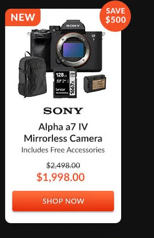 Sony Alpha a7 IV Mirrorless Camera  Includes Free Accessories
