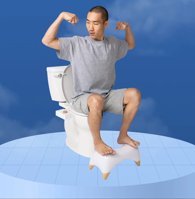 MAN ON BIDET