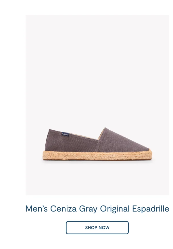 The Original Espadrille Piedra Gray