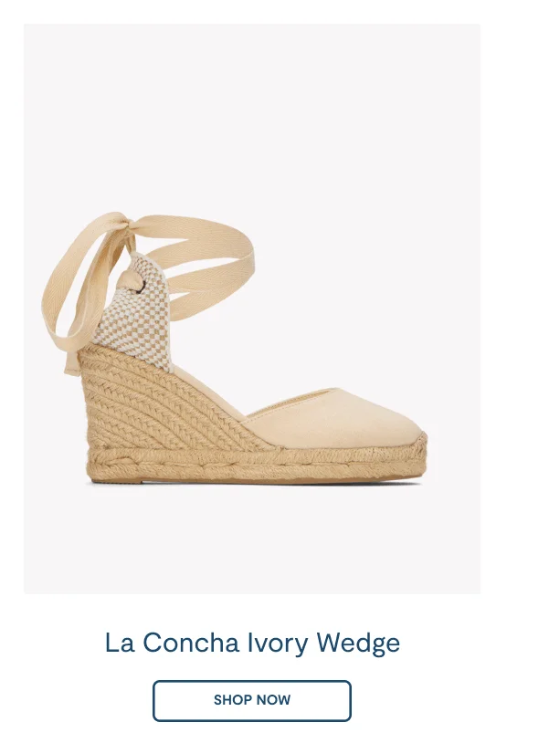 The Marseille Wedge La Concha Ivory