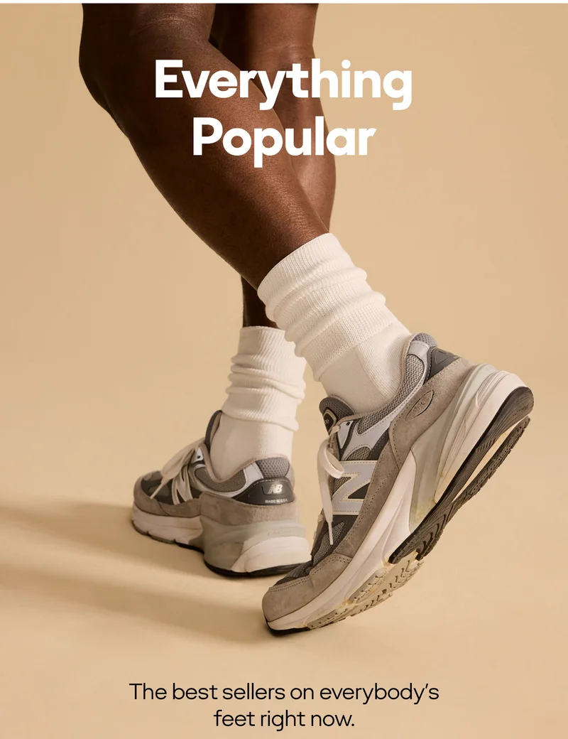 Everything Popular | The best sellers on everybody's feet right now.
