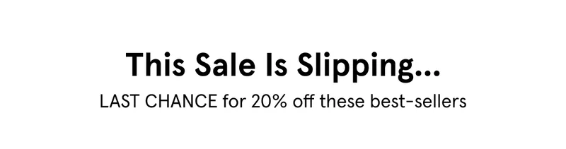 This Sale is Slipping...