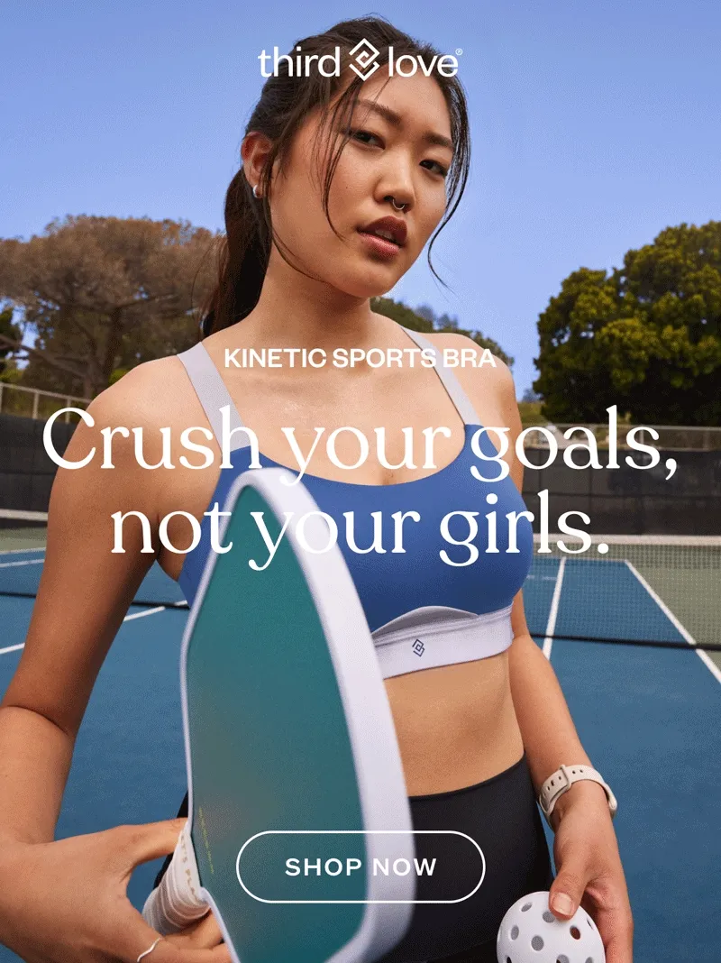 ThirdLove - KINETIC SPORTS BRA - Crush your goals, not your girls. SHOP NOW