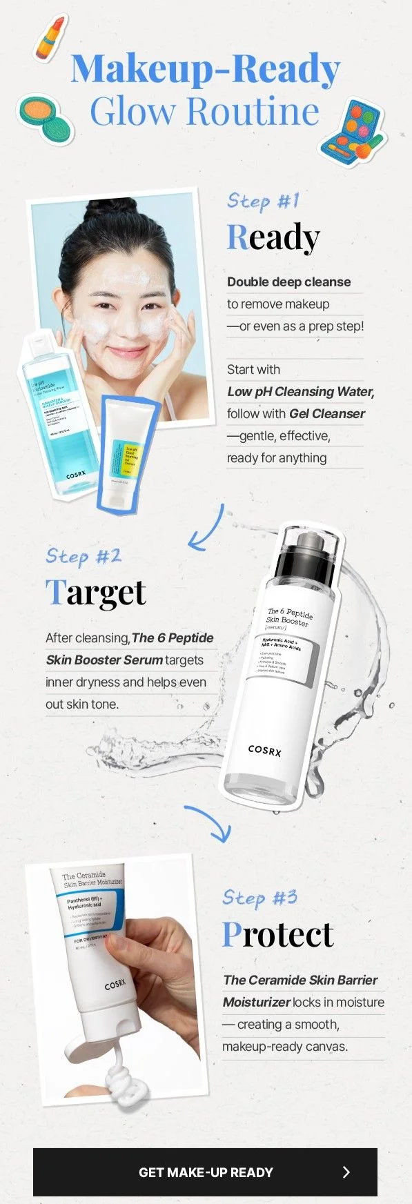 Makeup-Ready Glow Routine