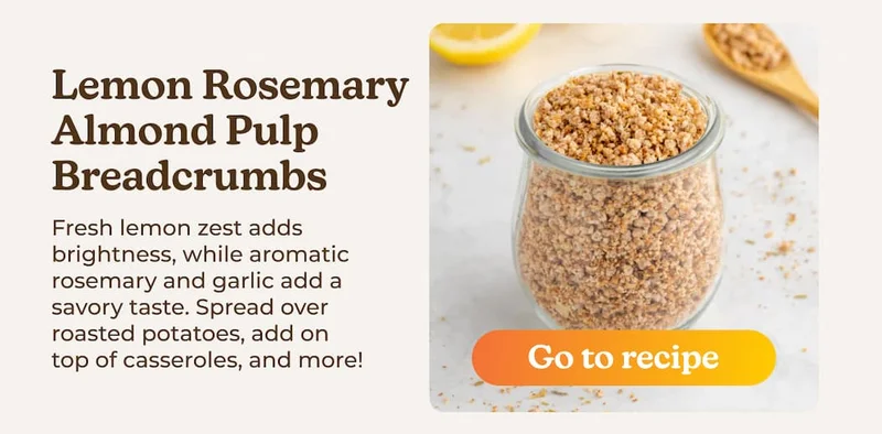 Lemon Rosemary Almond Pulp Breadcrumbs