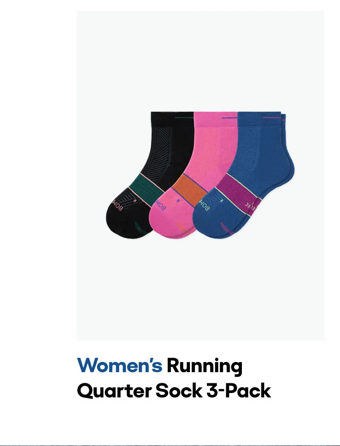 Women's Running Quarter Sock 3-Pack