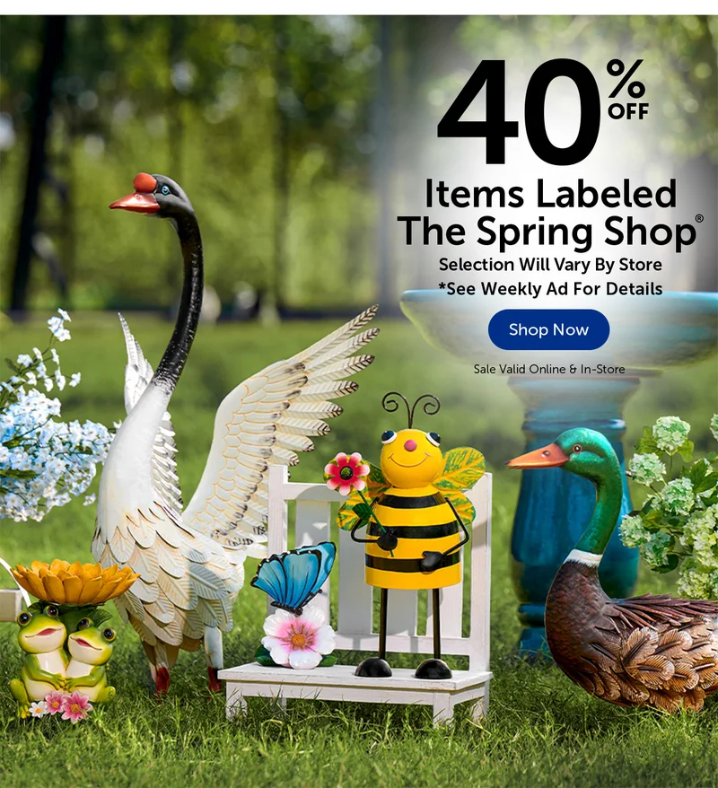 40% Off Items Labeled The Spring Shop® - Selection Will Vary By Store