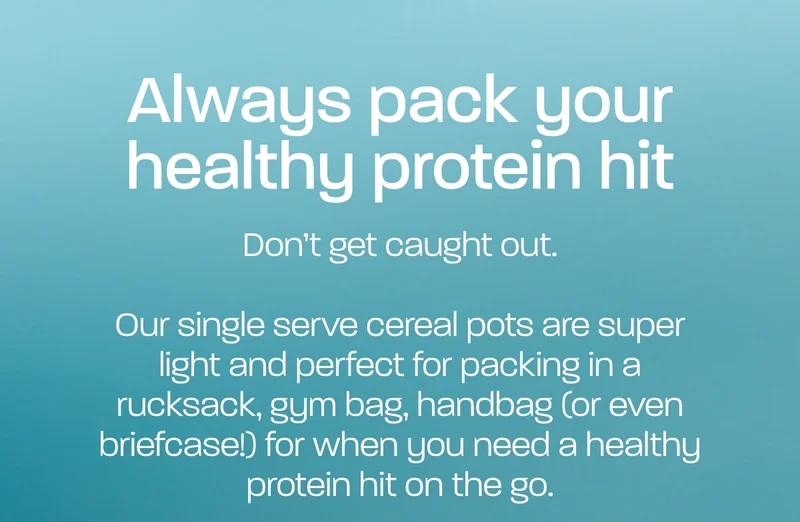Always pack your healthy protein hit