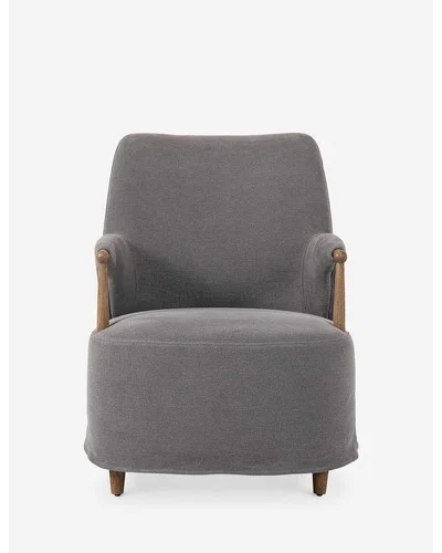 Brently Accent Chair by Amber Lewis x Four Hands-Denim