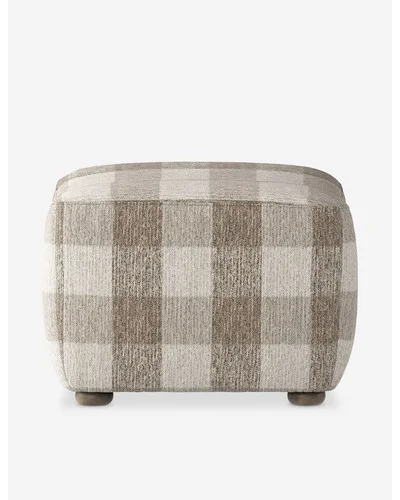 Kylo Ottoman by Amber Lewis x Four Hands-Pebble Gingham