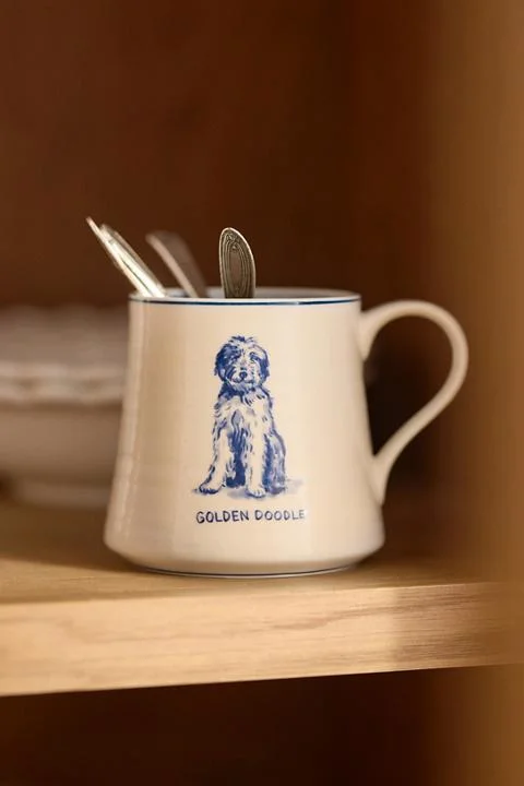 Molly Hatch Stoneware Dog Mug