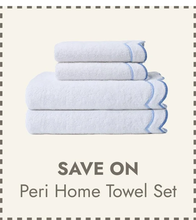Peri Home Scallop 4-piece Bath and Hand Towel Set