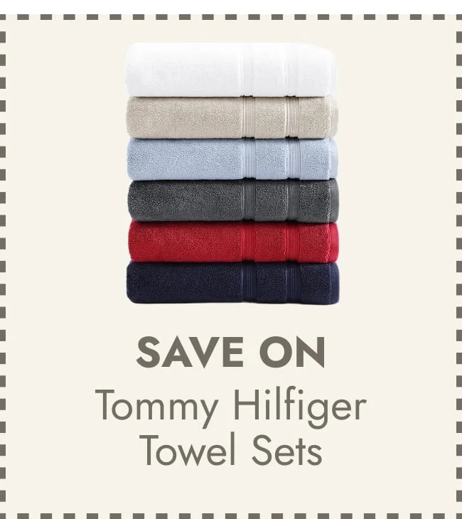 Tommy Hilfiger Harborside Solid Cotton 6 Piece Towel Set