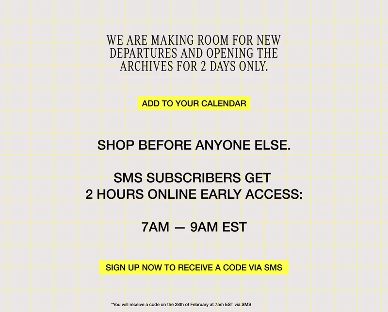 Sign up Via SMS