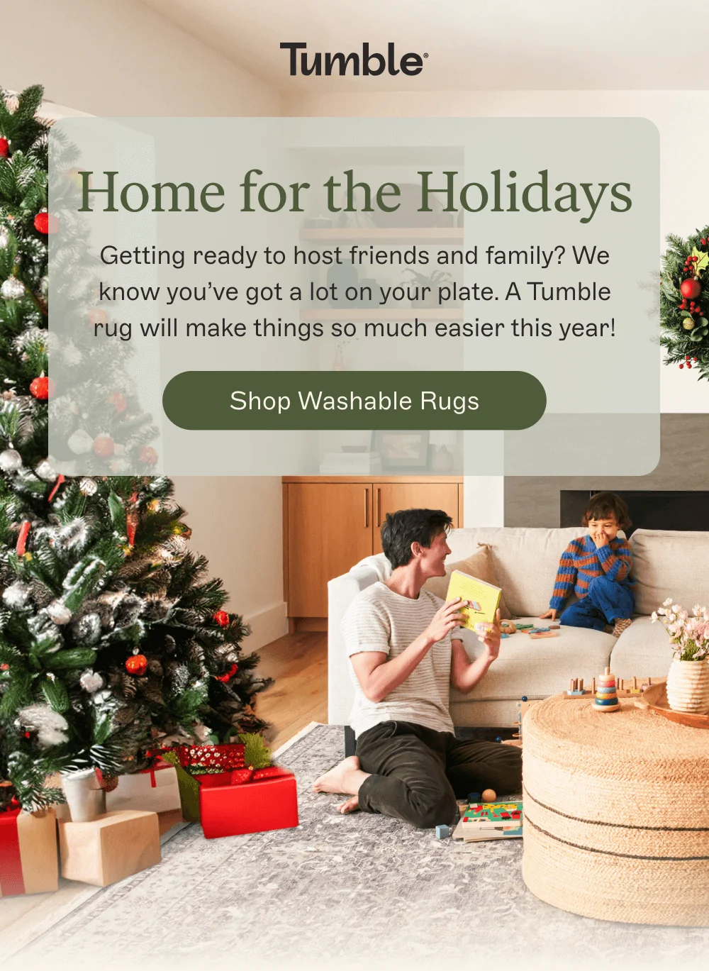 Home for the Holidays [Shop Washable Rugs]