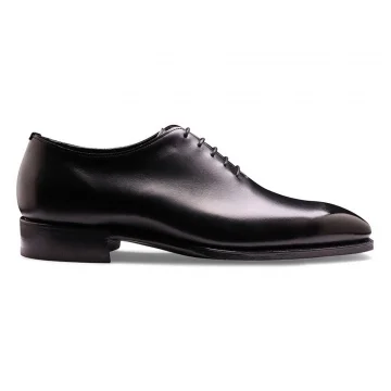 Crowndale Wholecut Oxford in Black Calf Leather